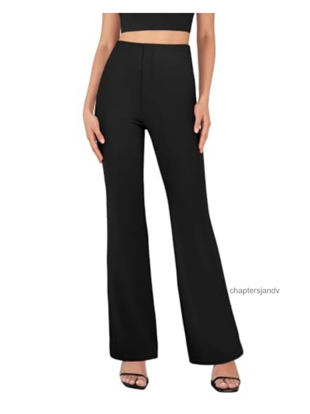 Womens Dress Pants Business Casual Pull On Bootcut High Waist Stretchy Work